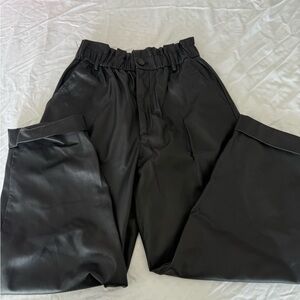 ZARA HIGHWAIST FAUX LEATHER PANTS